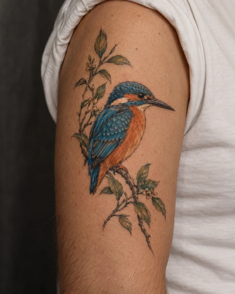 A color sobre brazo: Todo lo que vuela. Imagen generada.